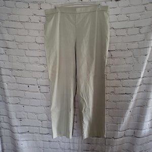 JM Collection, Ivory, Size: XL, Ankle Pants